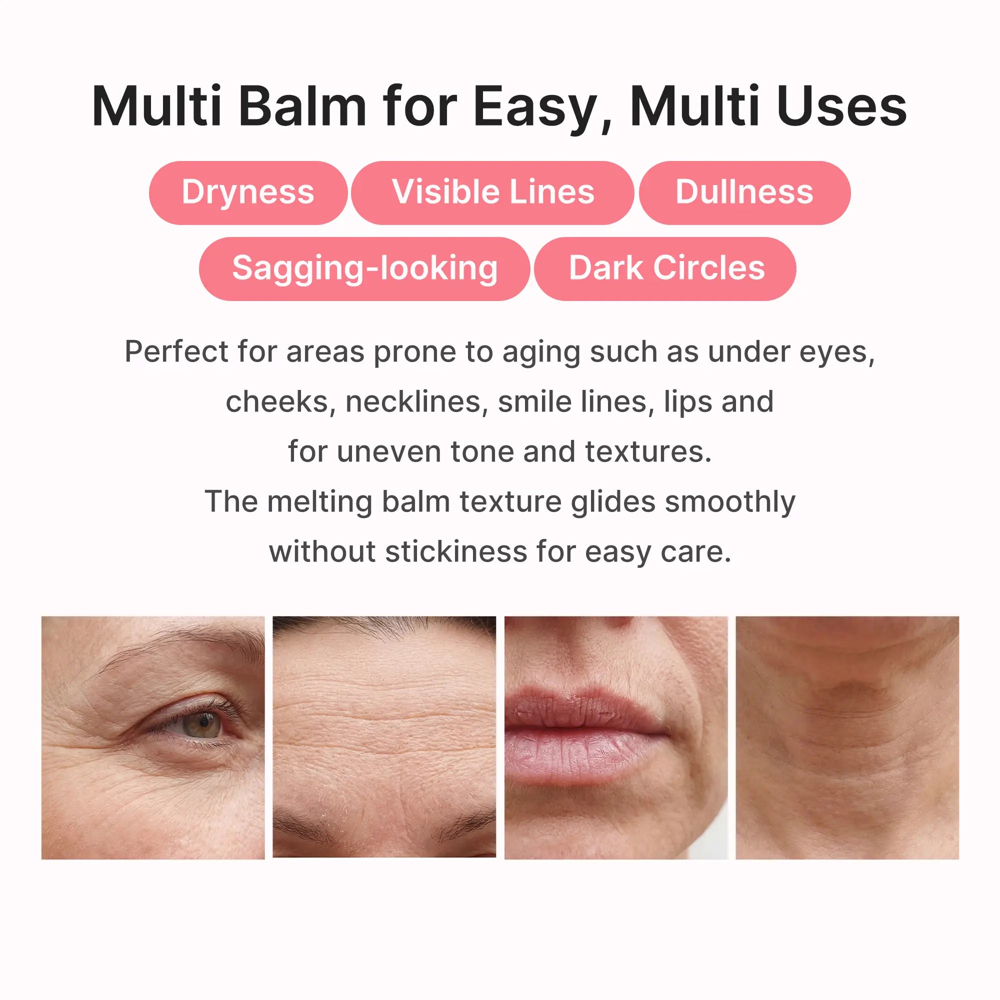 Medicube PDRN Pink Collagen Volume Multi Balm - All-in-One Volufiline, PDRN, and NAD Stick for Youthful Appearance, Fine Line Reduction, Firming, and Anti-Aging Care for Under-Eyes, Neck, Forehead, Smile Lines, and Lip Care - Korean Skincare