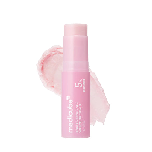 Medicube PDRN Pink Collagen Volume Multi Balm - All-in-One Volufiline, PDRN, and NAD Stick for Youthful Appearance, Fine Line Reduction, Firming, and Anti-Aging Care for Under-Eyes, Neck, Forehead, Smile Lines, and Lip Care - Korean Skincare