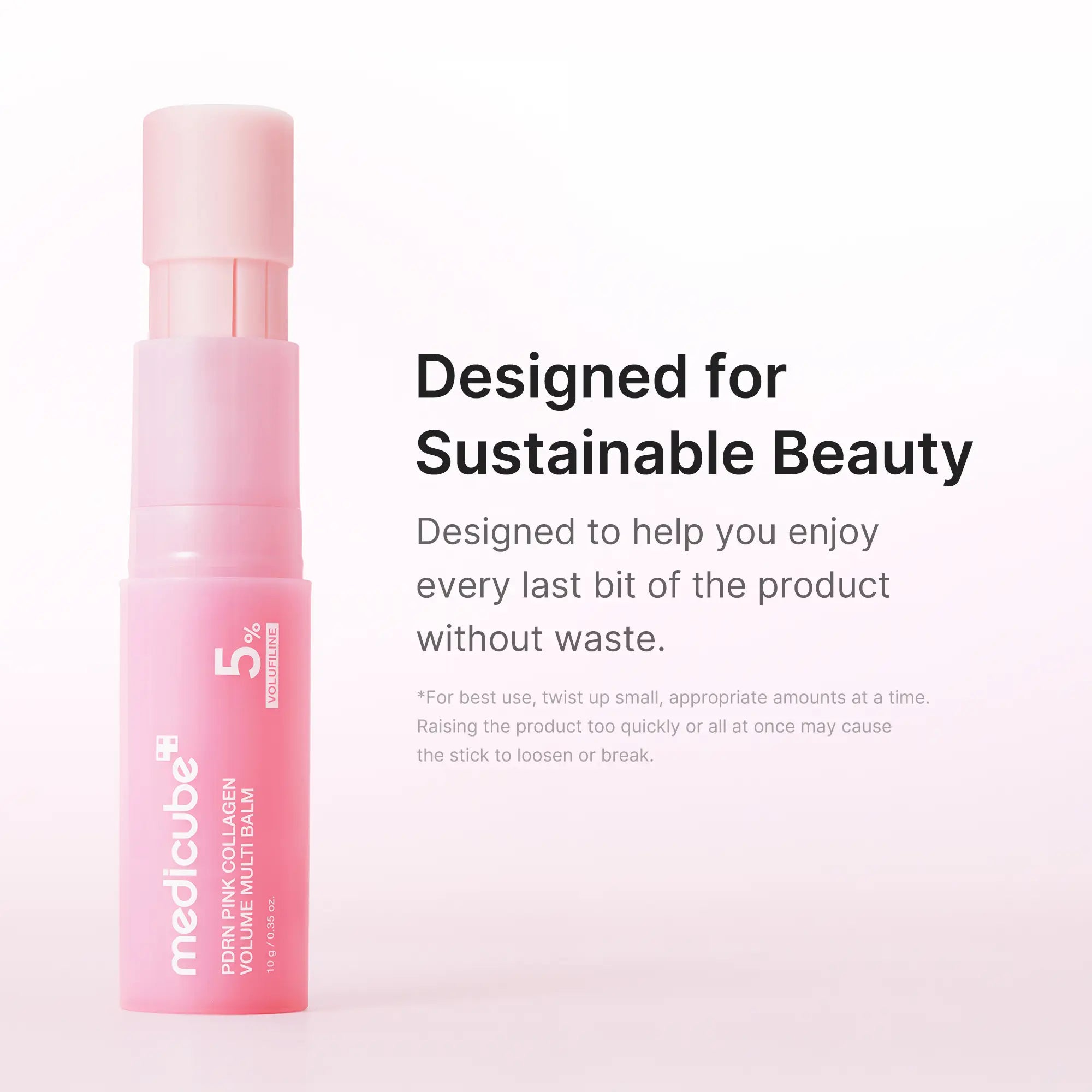 Medicube PDRN Pink Collagen Volume Multi Balm - All-in-One Volufiline, PDRN, and NAD Stick for Youthful Appearance, Fine Line Reduction, Firming, and Anti-Aging Care for Under-Eyes, Neck, Forehead, Smile Lines, and Lip Care - Korean Skincare