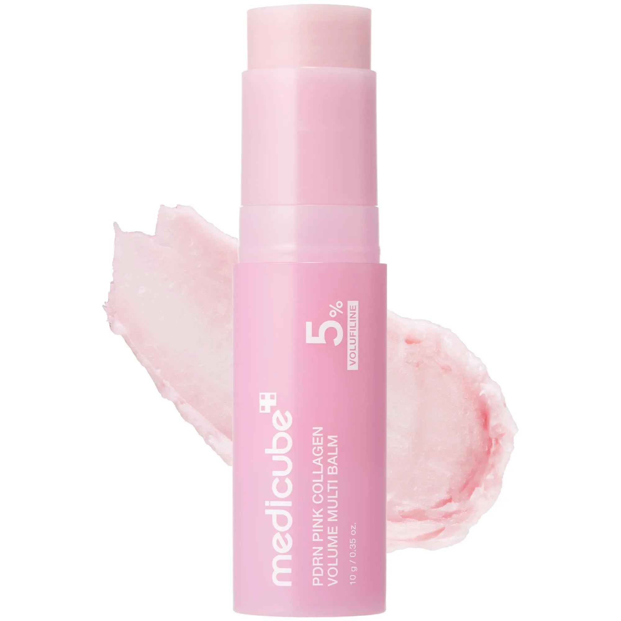 Medicube PDRN Pink Collagen Volume Multi Balm - All-in-One Volufiline, PDRN, and NAD Stick for Youthful Appearance, Fine Line Reduction, Firming, and Anti-Aging Care for Under-Eyes, Neck, Forehead, Smile Lines, and Lip Care - Korean Skincare
